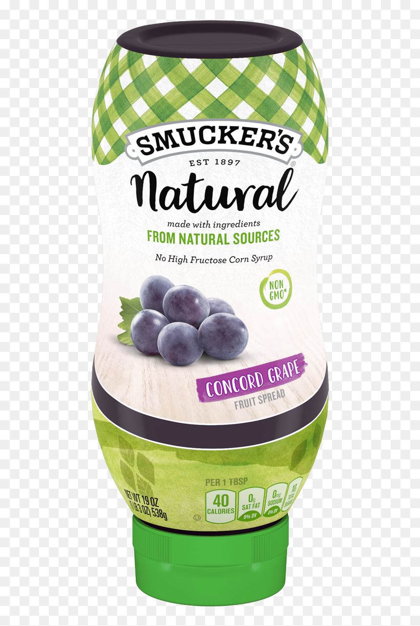 Natural Fruit Spreads - Smuckers Grape Fruit Spread, HD Png Download - grape juice png