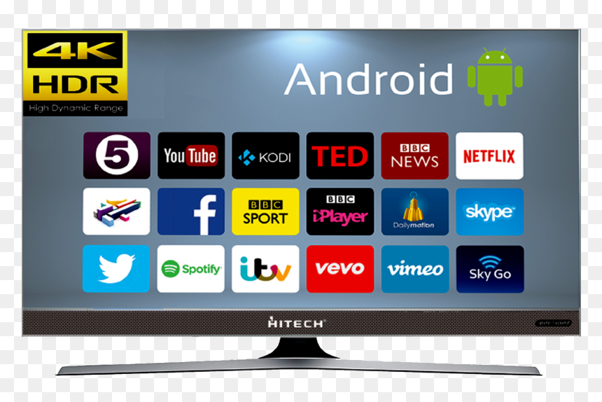4ktv - Tv With Integrated Soundbar, HD Png Download - led tv images png
