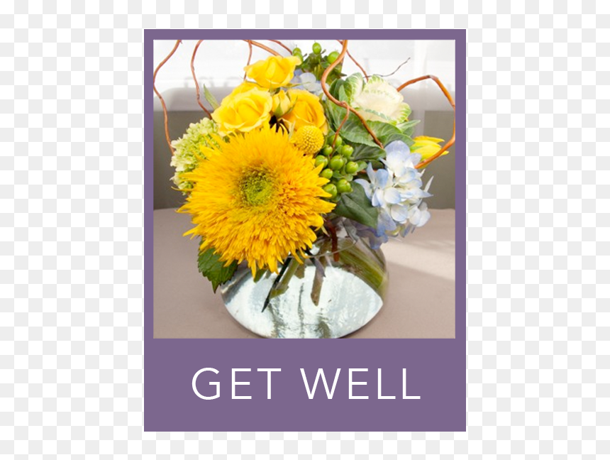 Get Well Flowers - Bouquet, HD Png Download - welcome flowers png