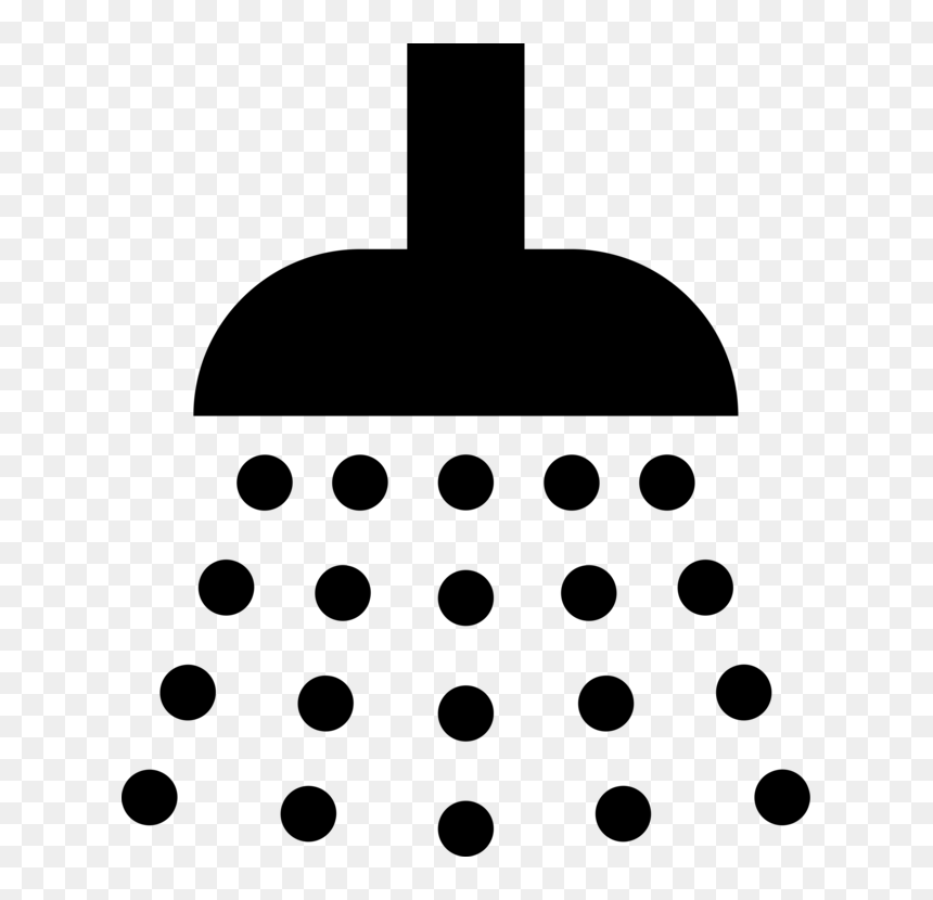 Monochrome Photography,polka Dot,monochrome - Shower Icon, HD Png Download - dot icon png