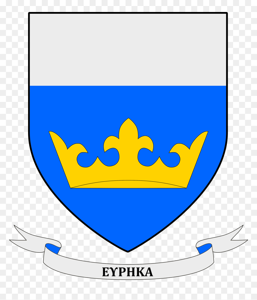Fictionalcoat Of Arms Of Archimedes - Archimedes Symbol, HD Png Download - where the wild things are crown png