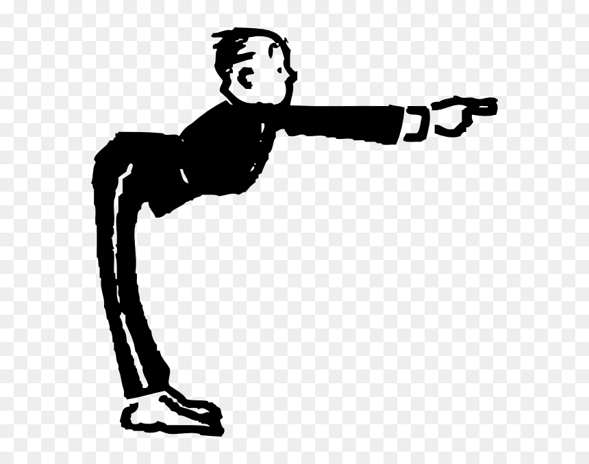 Pointing Butler Svg Clip Arts - Butler Clipart, HD Png Download - people pointing png