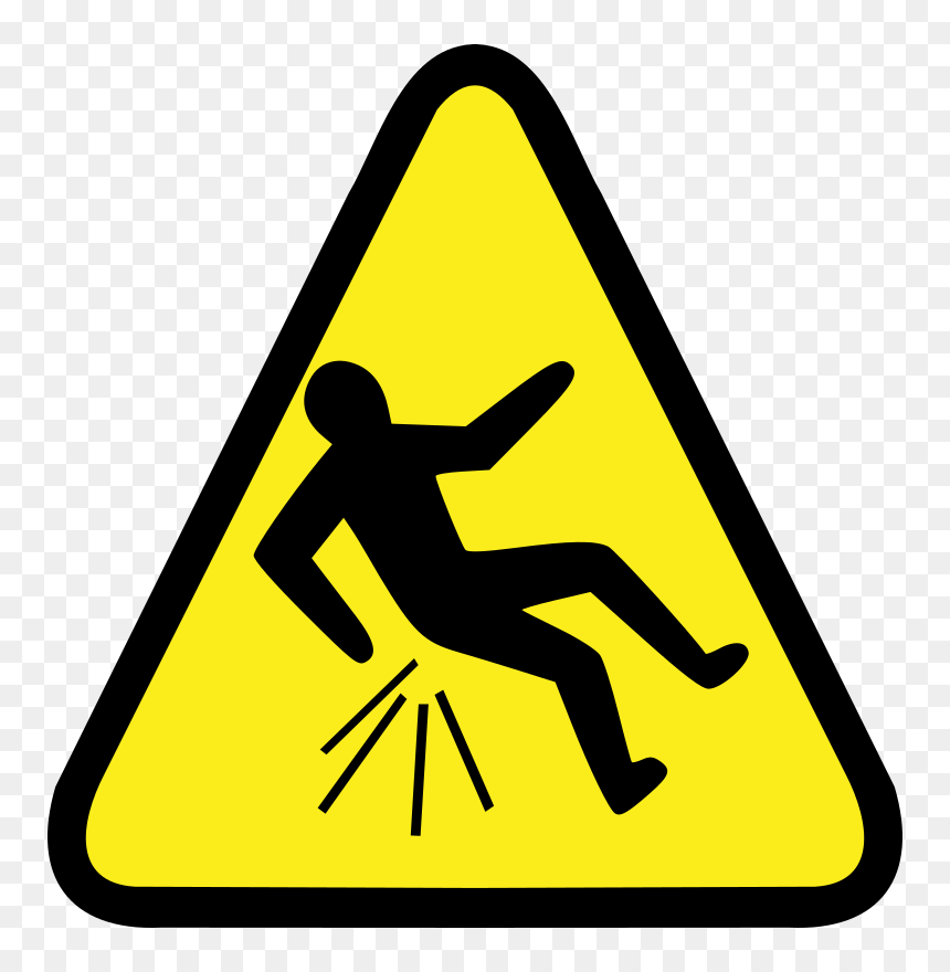 The Boastful Turtle Clipart Icon Png - Slippery Sign, Transparent Png - caution icon png