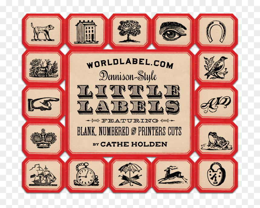 Vintage Dennison Labels, HD Png Download - fancy label templates png