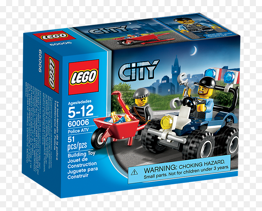   - Lego City Police Small Sets, HD Png Download - atv png