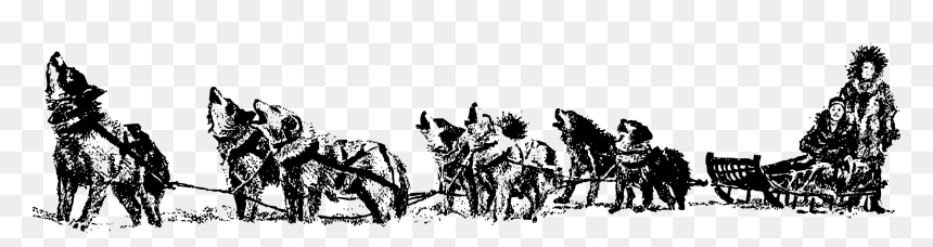 Dog Sled And Team Clip Arts - Dog Sled Team Clipart, HD Png Download - sled png