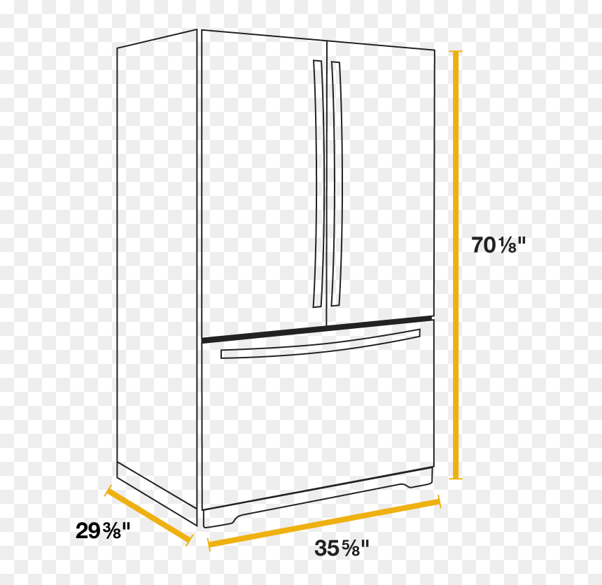 Cupboard, HD Png Download - single door fridge png