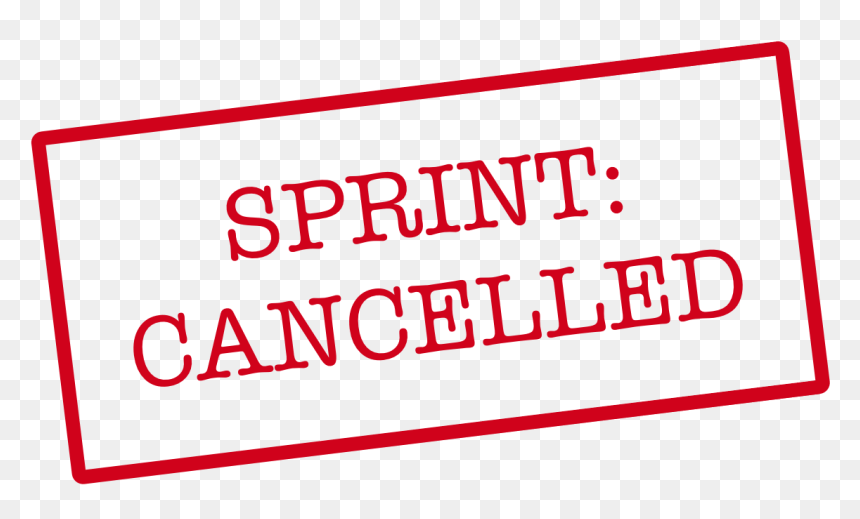Cancelling A Sprint Scrum, HD Png Download - cancel png