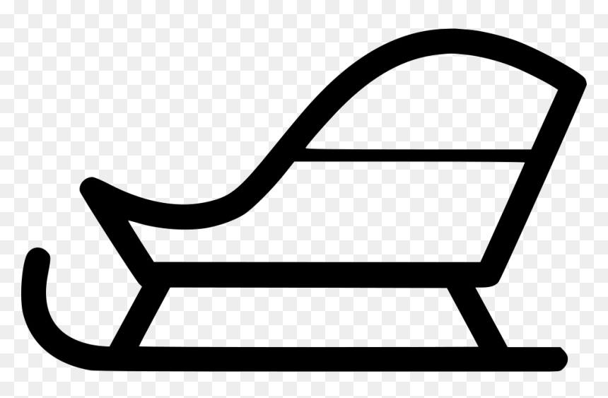 Snow Sled - Rocking Chair, HD Png Download - sled png
