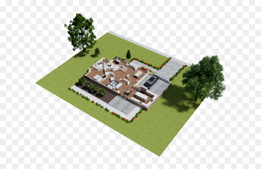 Floor Plan Scene 6 - Floor Plan, HD Png Download - grass plan png
