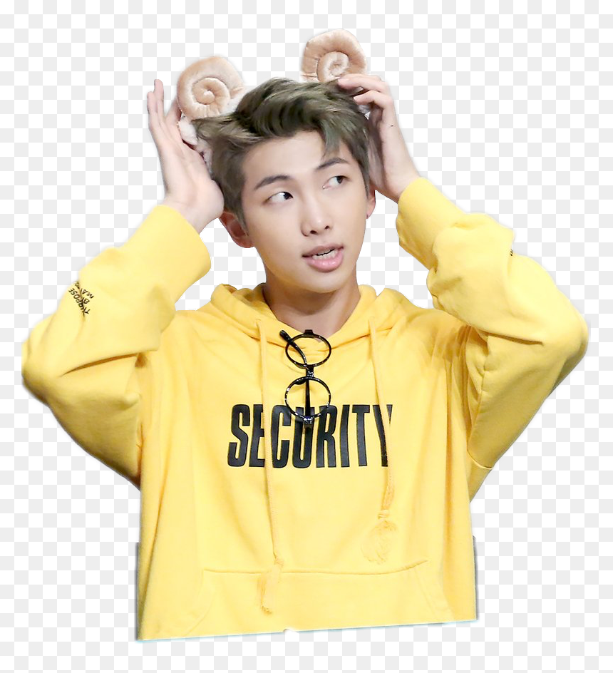 Rap Monster♡ Armybts Bts Rapmonster Yellow Freetoedit - Bts Rap Monster Aegyo, HD Png Download - rap monster png