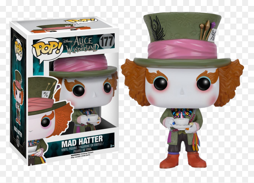 Alice In Wonderland - Mad Hatter Funko Pop, HD Png Download - mad hatter png