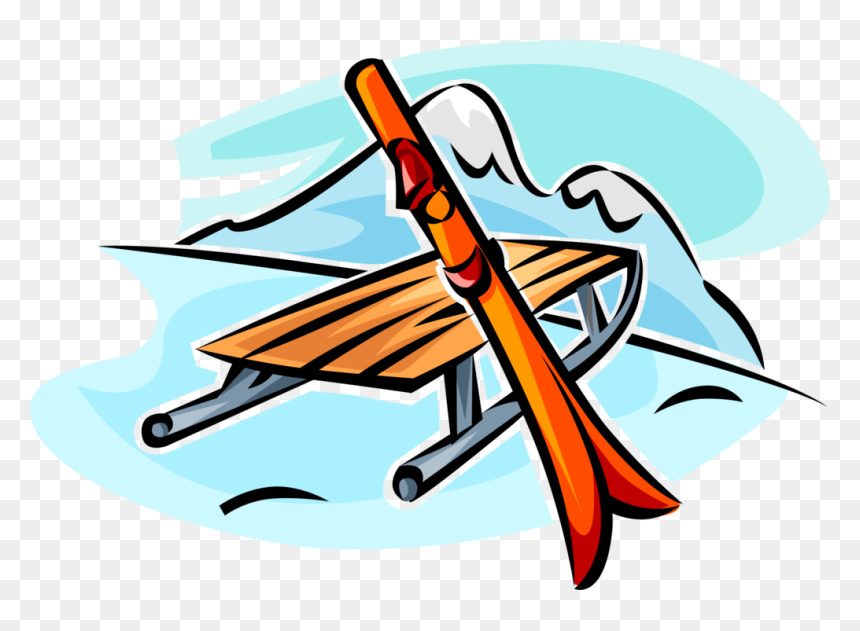 Outdoors Clipart Mountain Resort - Sled Mountain Clipart, HD Png Download - sled png