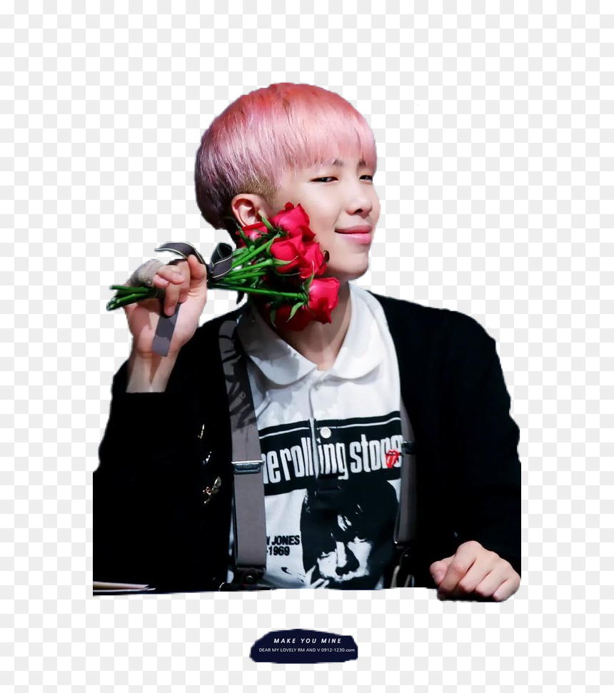 Rapmonster Png
ask To Use And Give Credit To Original - Bts Namjoon With A Flower Png, Transparent Png - rap monster png