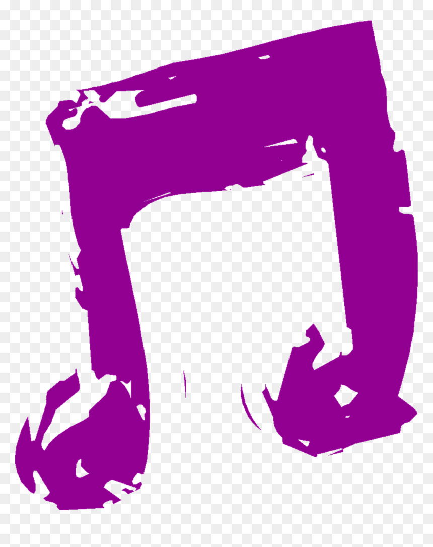 Profesor De Musica Secundaria - Purple Music Note, HD Png Download - musica png