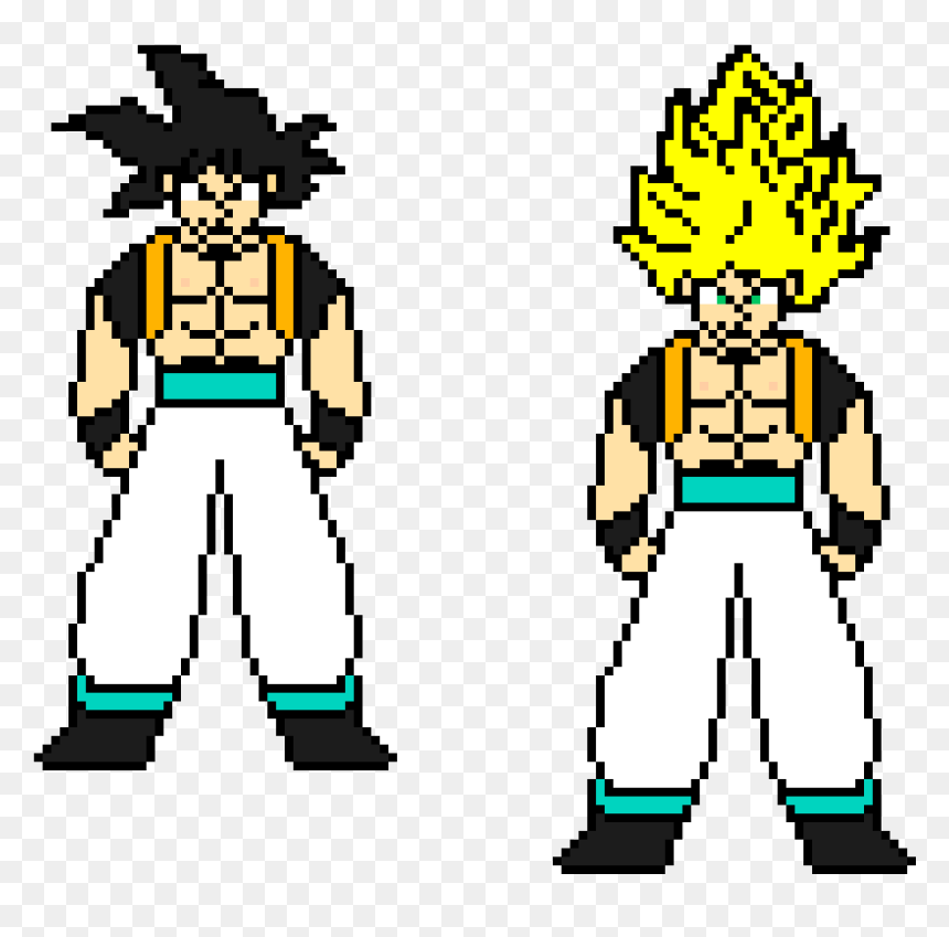 Pixel Art, HD Png Download - gogeta png