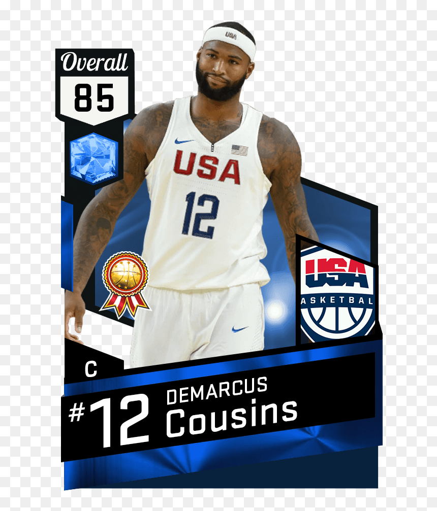 Wilt Chamberlain Nba 2k17, HD Png Download - demarcus cousins png