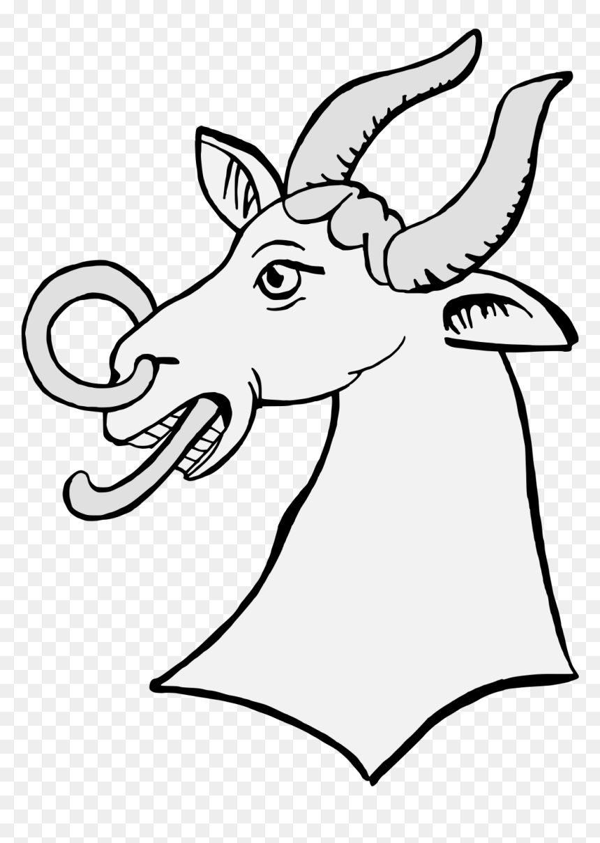 Horn, HD Png Download - bull head png