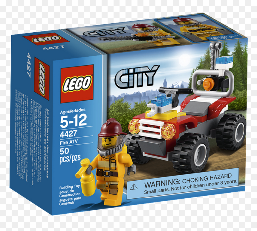 Lego City Fire Quad, HD Png Download - atv png