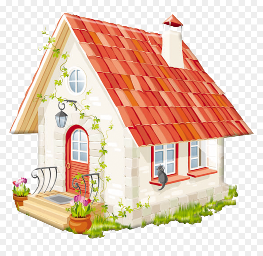 Fairytale Clipart Fairytale House - Little Red Riding Hood Cottage, HD Png Download - cottage png