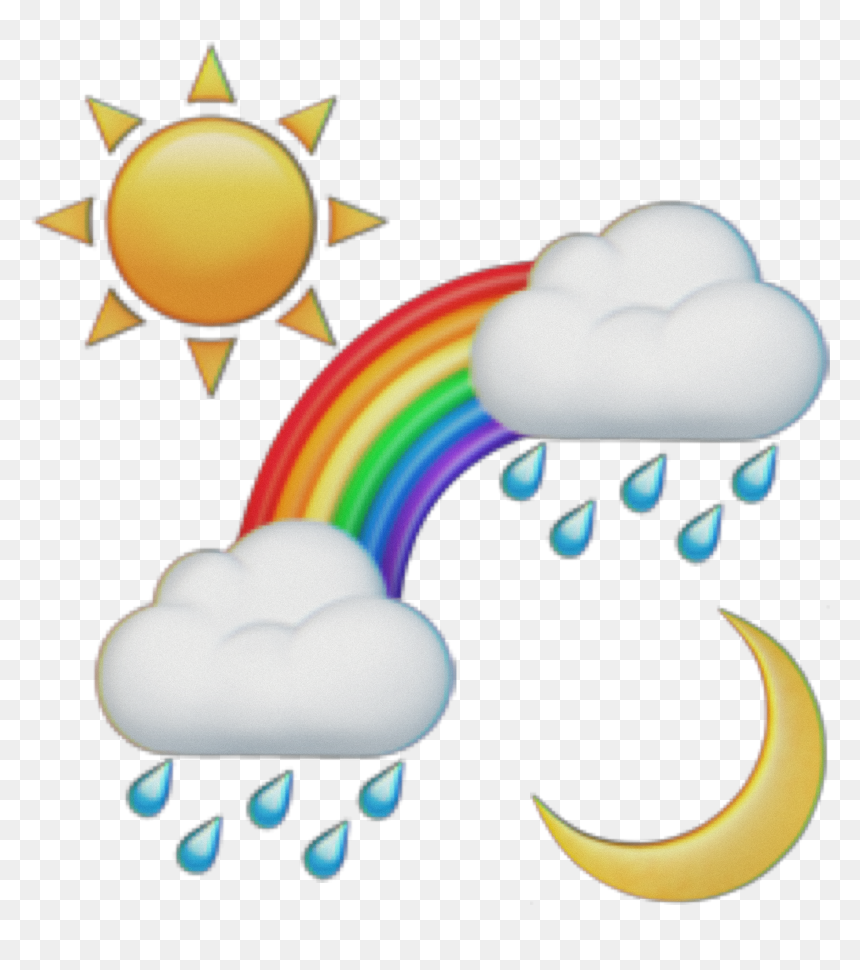 #rainbow #emoji #editedemoji #rainbowemoji #emojis - Sol Sticker, HD Png Download - rainbow emoji png