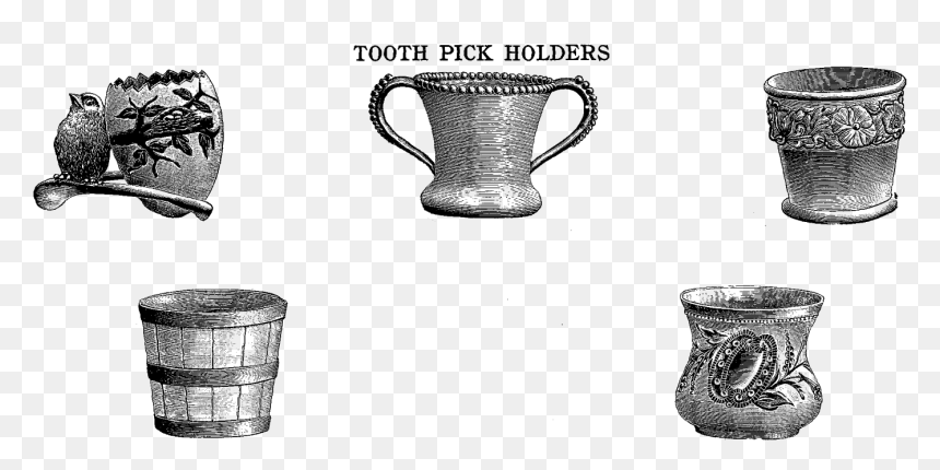 These Are Some Pretty Vintage Toothpick Holder Digital - Sketch, HD Png Download - toothpick png