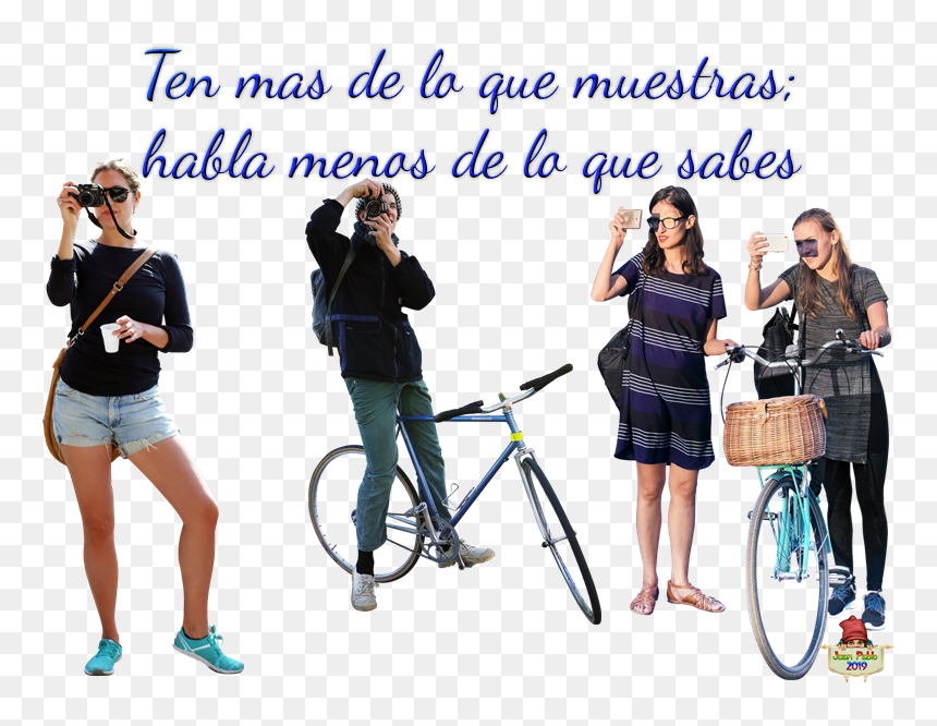 Frase Fondo Transparente - People Biking Png, Png Download - corona de espinas png