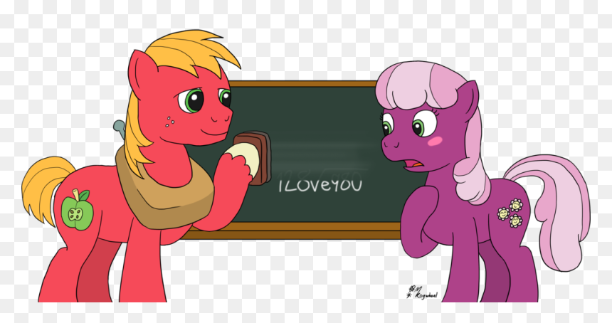 Mac Hearts Png - Big Macintosh And Cheerilee, Transparent Png - mac hearts png