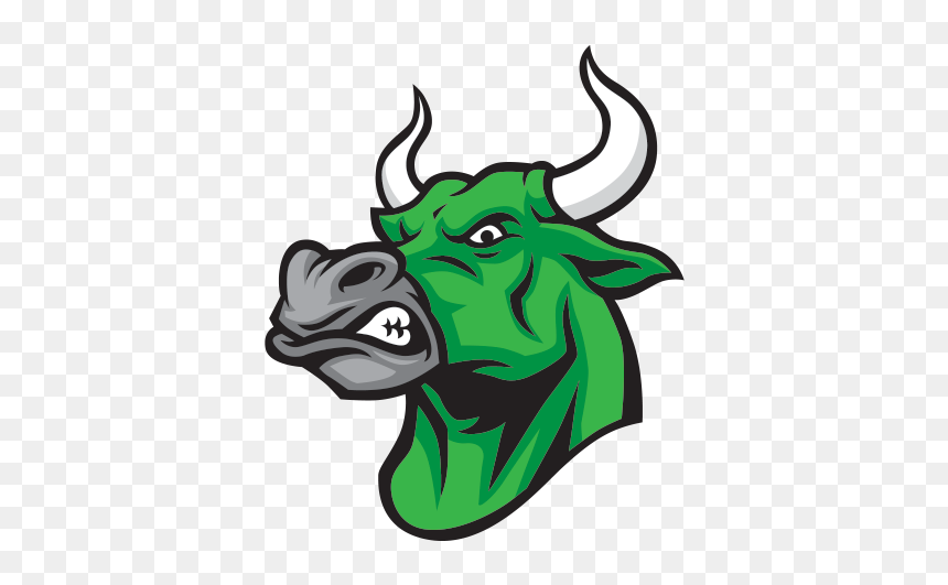 Bull Head Green - Gwen Cherry Bulls Logo, HD Png Download - bull head png