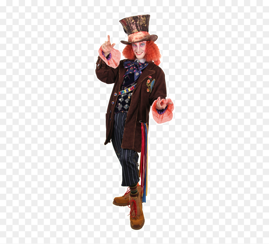 Mad Hatter Cosplay - Alice In Wonderland Costume Mad Hatter, HD Png Download - mad hatter png
