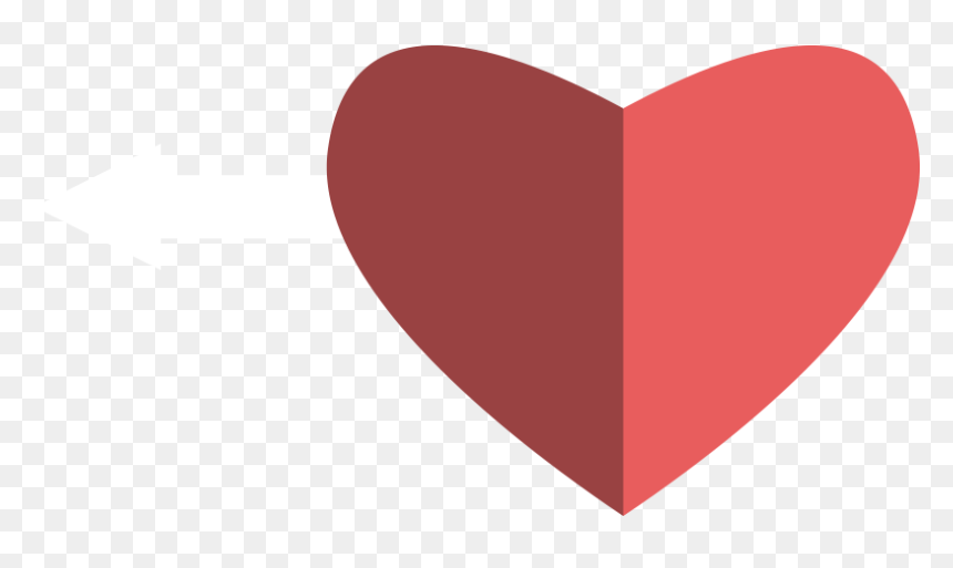 Share Of Heart - Heart, HD Png Download - clickbait arrow png