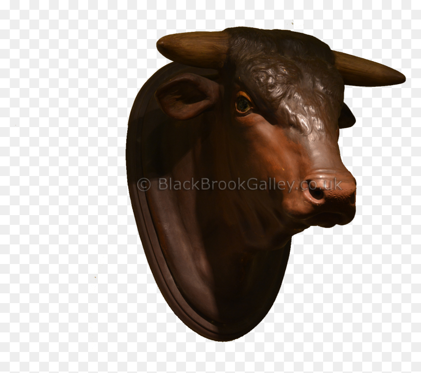 19th Century Terracotta Bull"s Head"
 Title="19th - Bull, HD Png Download - bull head png