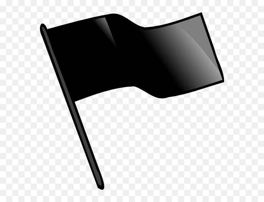 Vector Flag Blank - Black Flag Clipart, HD Png Download - black flag png