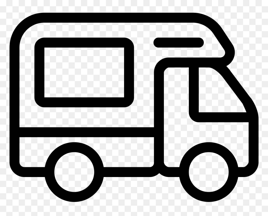 Camp Vector Camping Rv - Motorhome Icon, HD Png Download - rv png