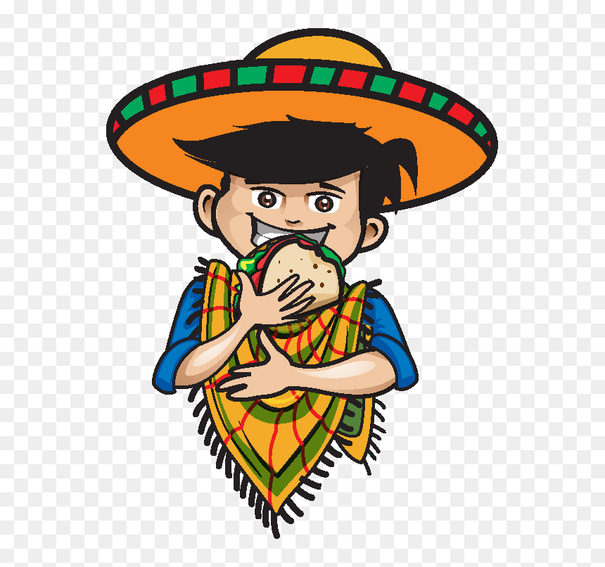 Fresco Cantina Mexican Cuisine - Mexican Cartoon Transparent, HD Png Download - sombrero mexicano png