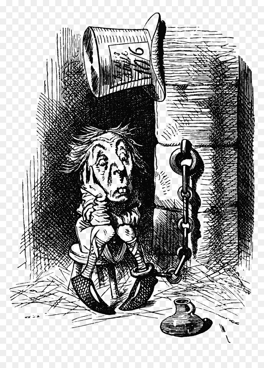 Mad Hatter Through The Looking Glass Book, HD Png Download - mad hatter png