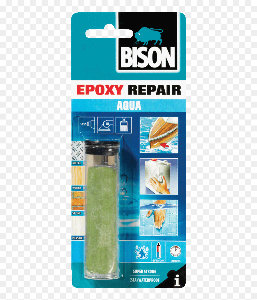 Epoxy Repair Aqua - Bison Wood Glue D2, HD Png Download - aqua png