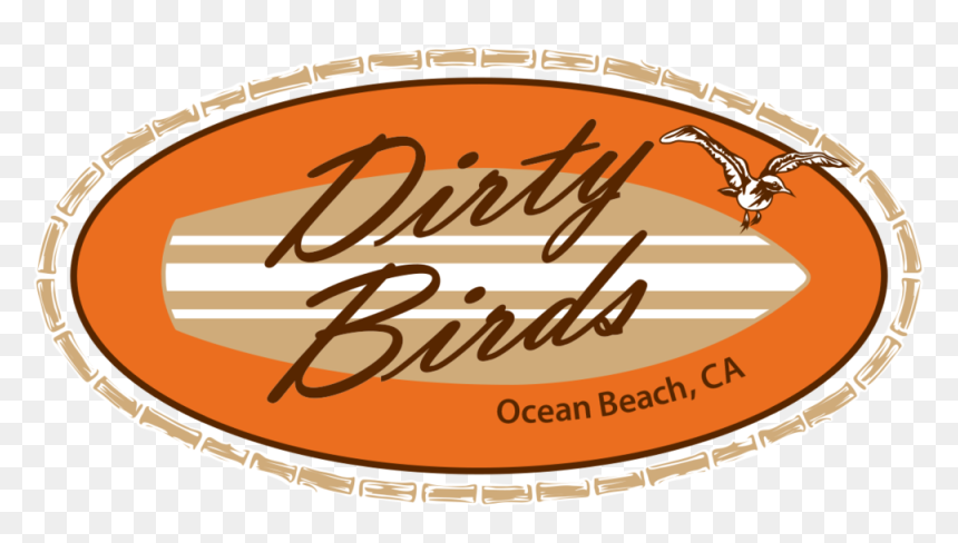 Db Ocean Beach Logo White Seagull - Illustration, HD Png Download - dirty png