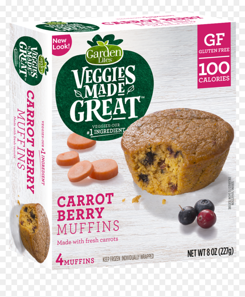 3d-carrotberry 062818 - Garden Lites Carrot Berry Muffins, HD Png Download - berry png