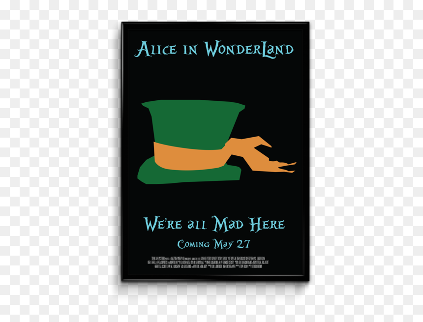 Mad Hatter Poster - Poster, HD Png Download - mad hatter png