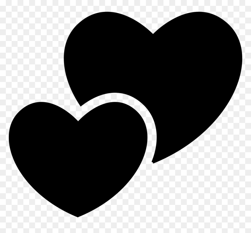Hearts Couple - Couple Png Image Heart, Transparent Png - mac hearts png