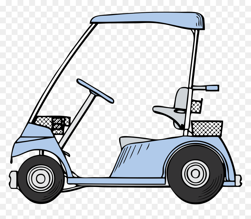 Golf Cart Clip Arts - Golf Car Clipart, HD Png Download - golf cart png