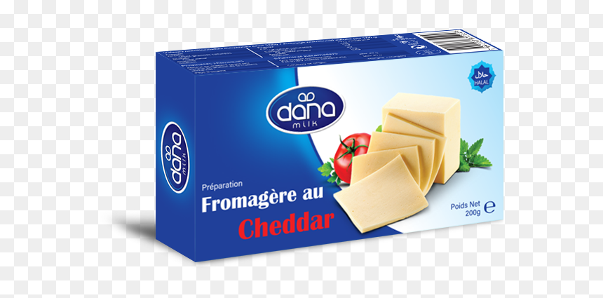 Dana Processed Cheddar Block Cheese 200gr, HD Png Download - cheese slice png