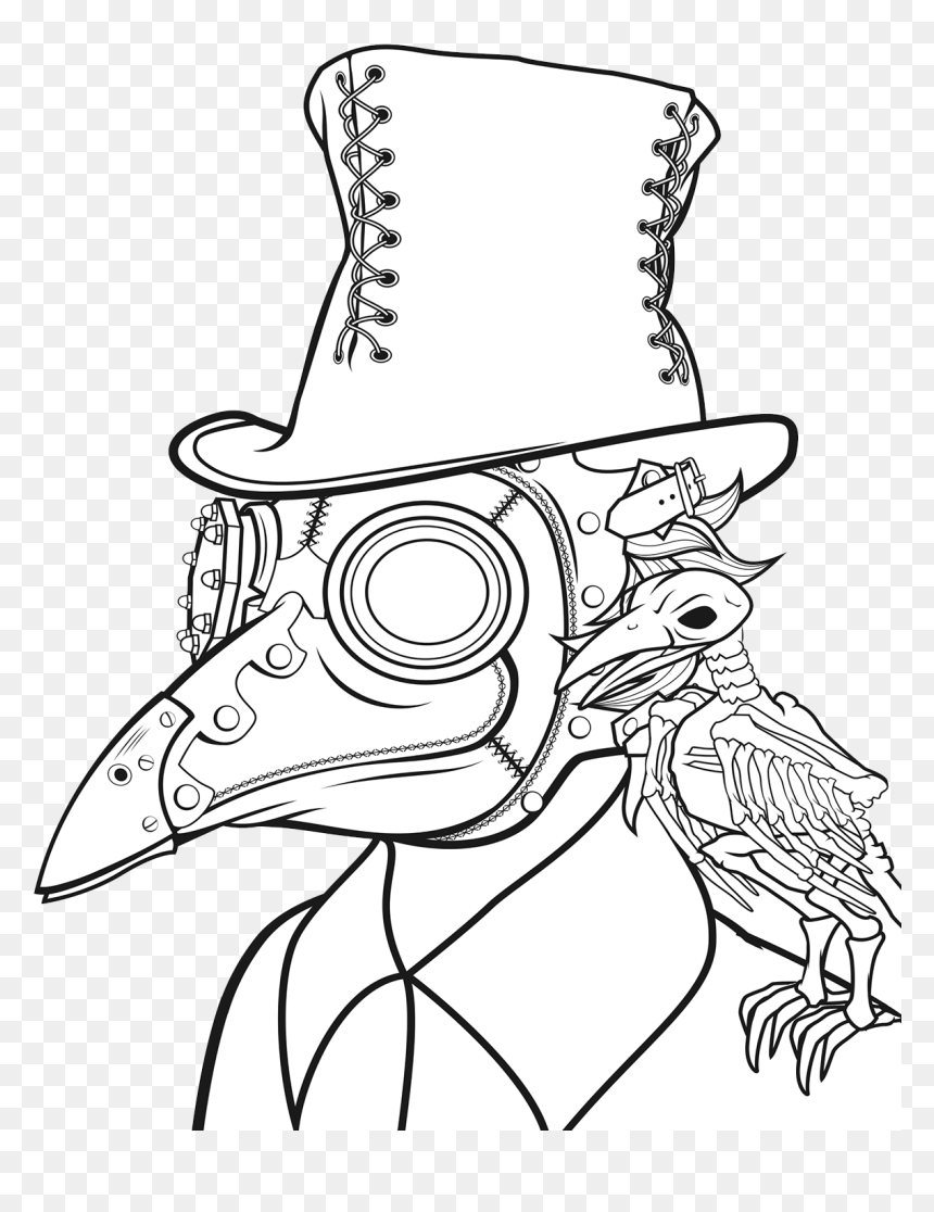 Crows Crow Mask Pattern - Drawing Crows, HD Png Download - crows png