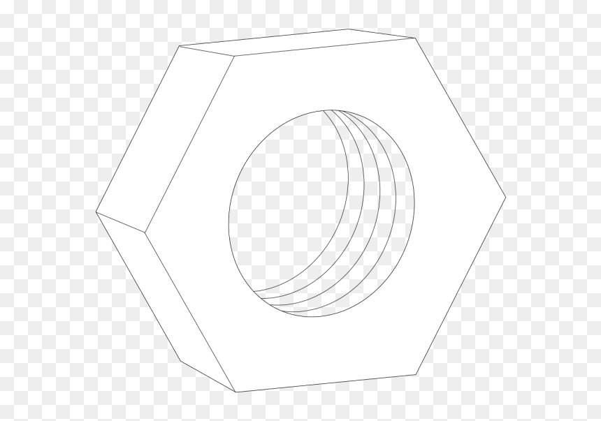 Hex Nut For Bolts Png Icons - Log Screw Vector, Transparent Png - bolts png
