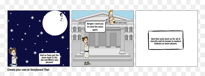 Cartoon, HD Png Download - moon phases png