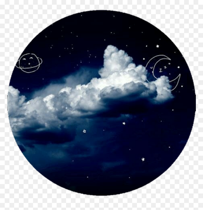 Dark Blue And Moonlight , Png Download - Night Sky Clouds Gif Gif Sky, Transparent Png - moonlight png