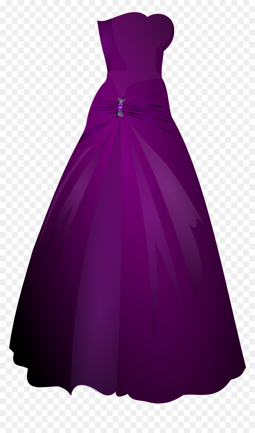 Formal Gown Remix Clip Arts - Purple Gown Clip Art, HD Png Download - prom png