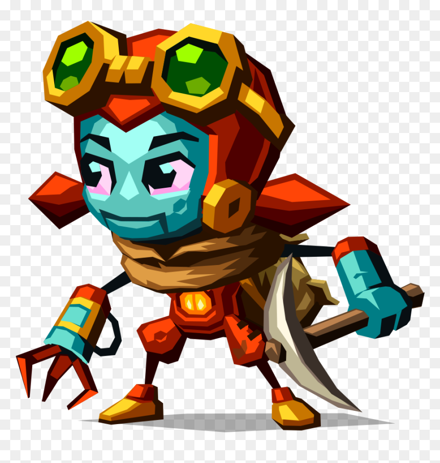 Steamworld Dig 2 Dorothy, HD Png Download - pickaxe png