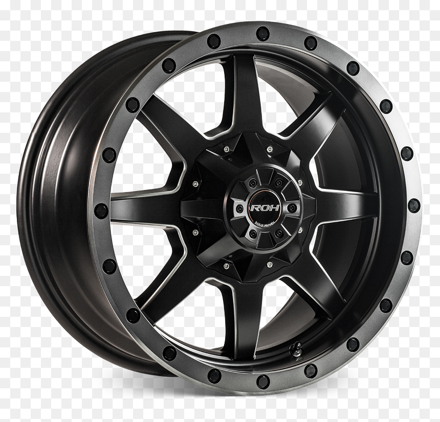 Beadlock Matt Black Black Bolts Graphite Lip - Gear 728b, HD Png Download - bolts png